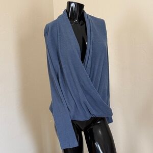 MELLODAY Deep Blue V-Neck Sweater